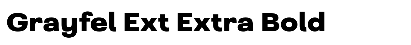 Grayfel Ext Extra Bold
